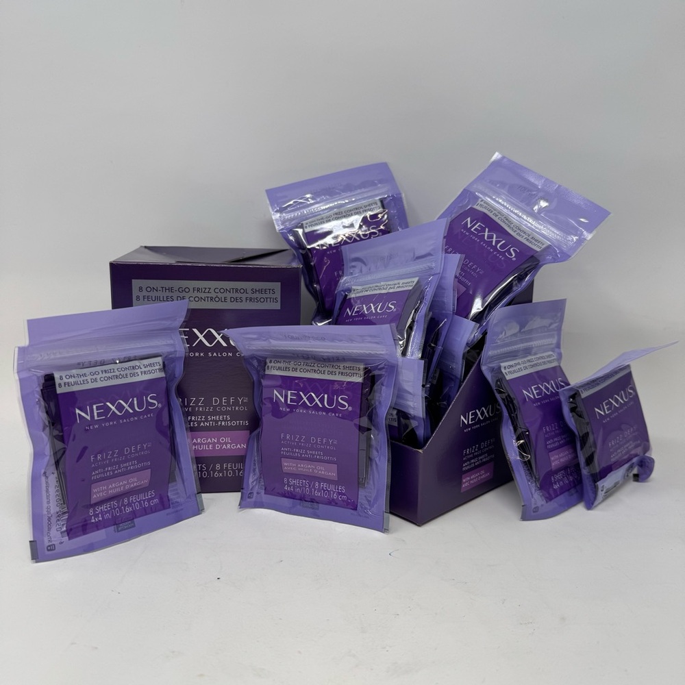 80 NEXXUS Frizz Defy Anti frizz Sheets Sealed! 10 packets, 8 per packet. (80pk) - Picture 3 of 5